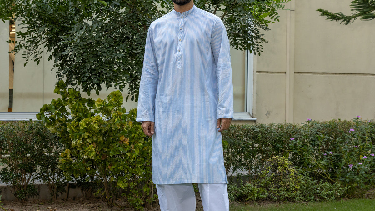 Classic Kurta - Blue (00011)