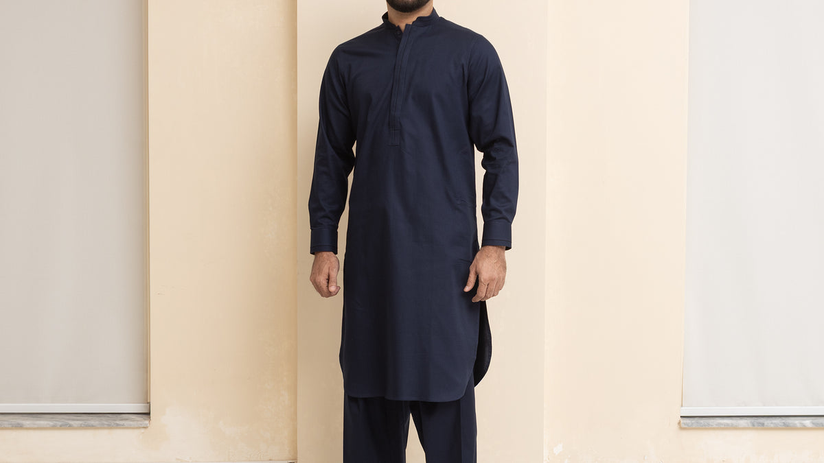 Rhodium - Navy Blue